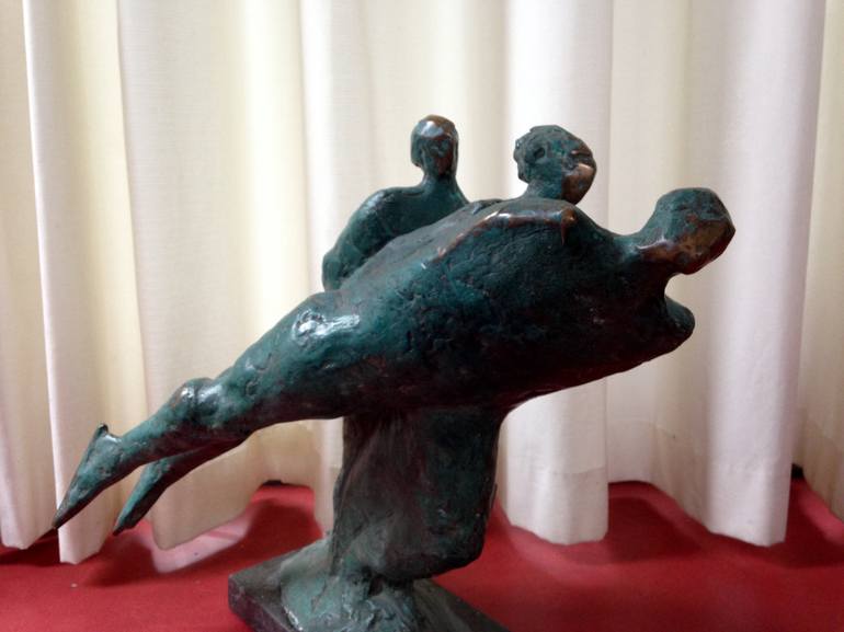 Original Sport Sculpture by Dick van Wijk