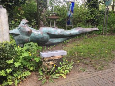 Original Women Sculpture by Dick van Wijk