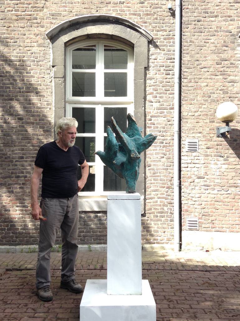 Original Figurative Animal Sculpture by Dick Van Wijk