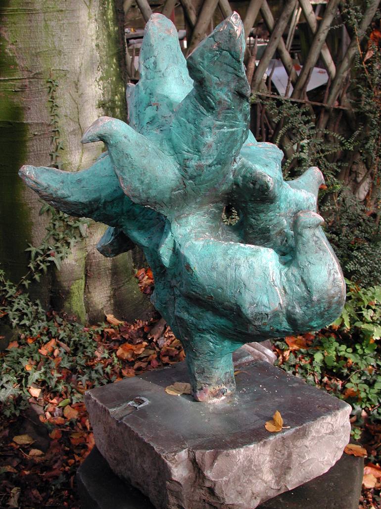 Original Figurative Animal Sculpture by Dick Van Wijk