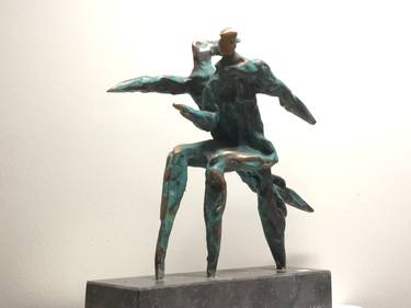 Original People Sculpture by Dick van Wijk