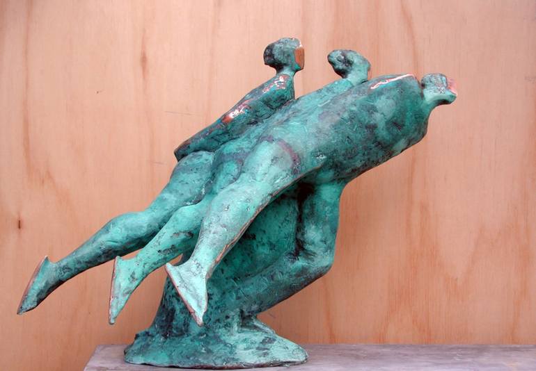 Original Sport Sculpture by Dick van Wijk