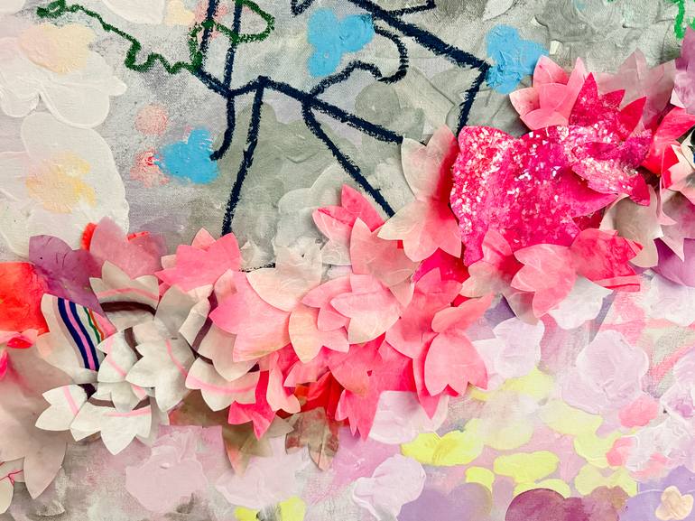 Original Pop Art Botanic Collage by Kristi Kohut