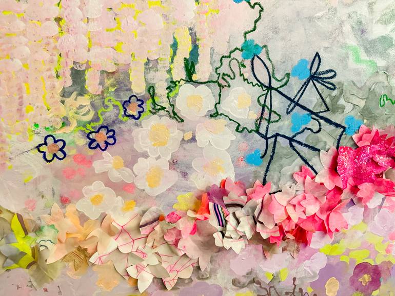 Original Pop Art Botanic Collage by Kristi Kohut