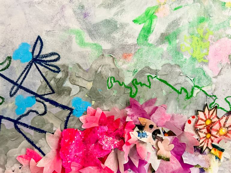 Original Pop Art Botanic Collage by Kristi Kohut
