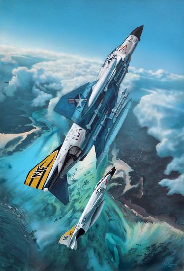 Print of Airplane Paintings by Stanislav Atanasov