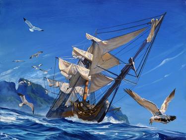 Original Sailboat Paintings by Stanislav Atanasov