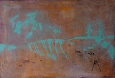 Original Art Deco Abstract Painting by Natalija Savranska