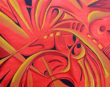 Original mode Abstract Painting by Plamena Voynova