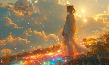 Print of Artificial Intelligence Outer Space Digital by Law Rider