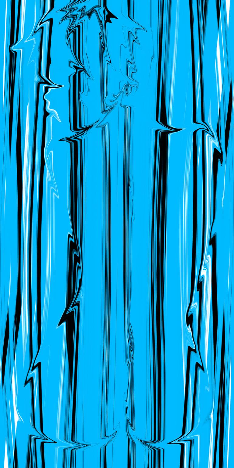 naked invisible blue tones Mixed Media by Law Rider | Saatchi Art