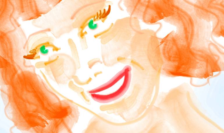 Original Expressionism People Mixed Media by Law Rider