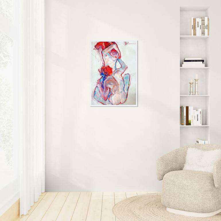 Original Art Nouveau Body Painting by Julia Letvitskaya
