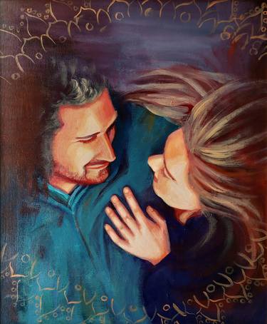 Original Realism People Painting by Karolina Wicha