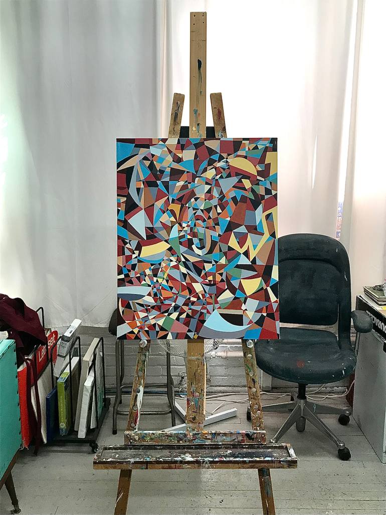 Original Abstract Painting by Rémi Thibault