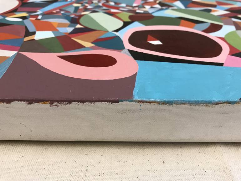 Original Abstract Expressionism Abstract Painting by Rémi Thibault