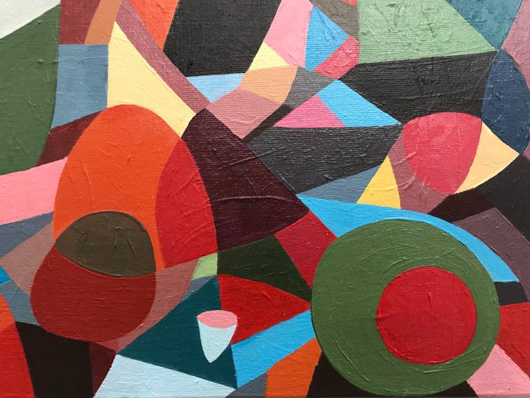 Original Abstract Expressionism Abstract Painting by Rémi Thibault