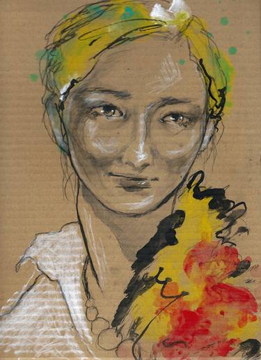 Print of Pop Art People Drawings by Natsumi Yamaguchi