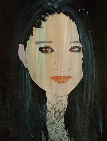 Print of Conceptual Portrait Paintings by Natsumi Yamaguchi