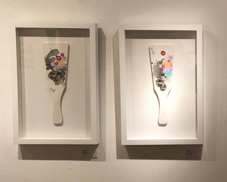 Original Abstract Women Painting by Natsumi Yamaguchi