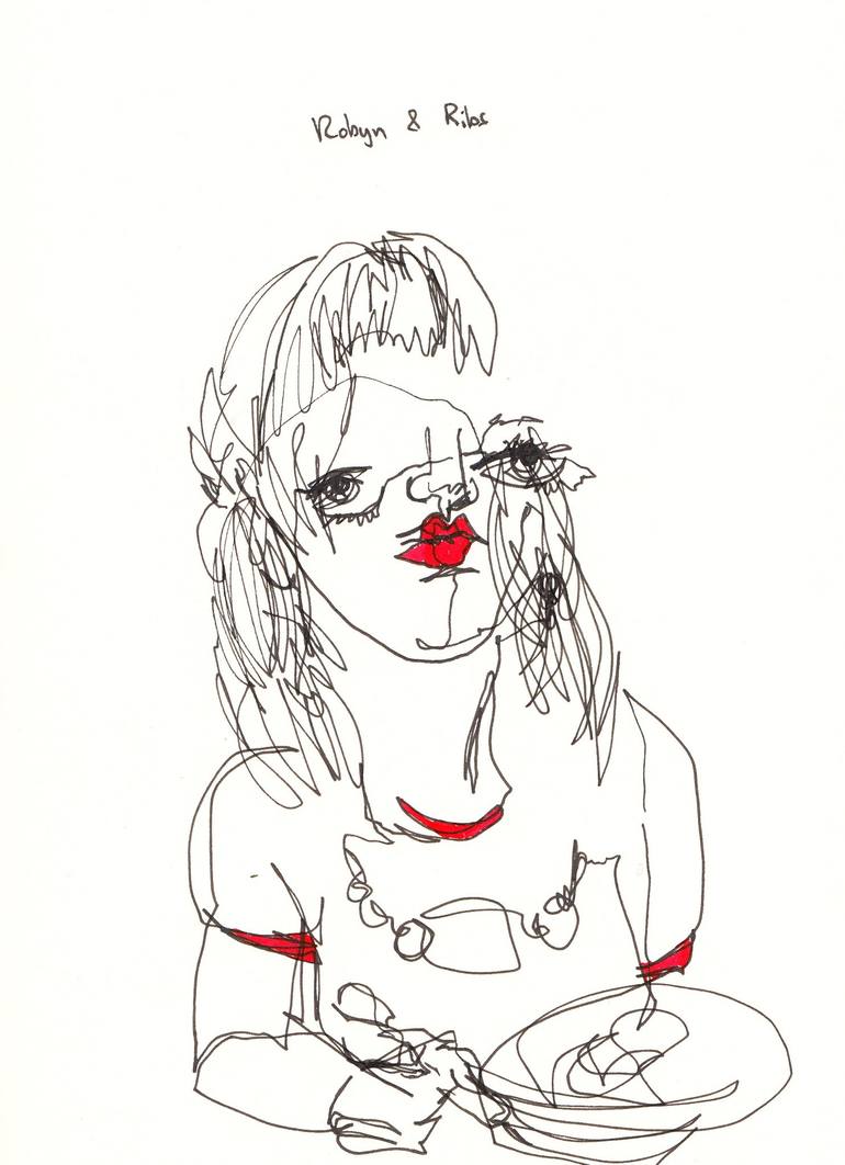 robyn drawing me Drawing by Bryony Hazel Hobbs | Saatchi Art