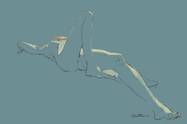 Print of Figurative Nude Mixed Media by Donald Price