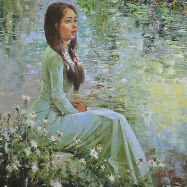 Original Impressionism Portrait Paintings by Ha Nguy Dinh