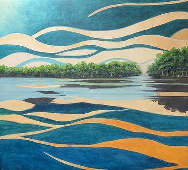 Original Abstract Landscape Paintings by Kim Barry