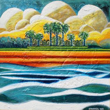 Original Art Deco Landscape Paintings by Kim Barry