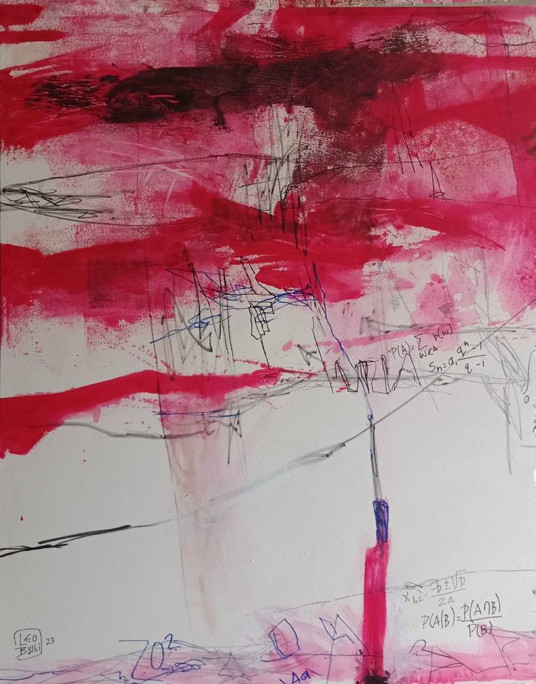 Original Abstract Painting by Leo Budhi
