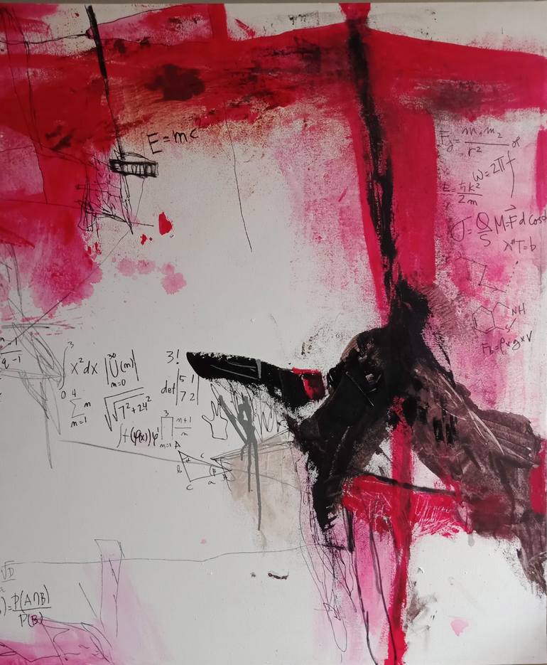 Original Abstract Painting by Leo Budhi