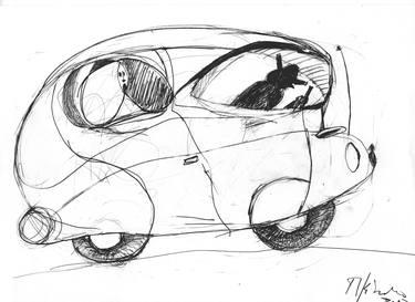 Print of Expressionism Car Drawings by RICARDO JABARDO