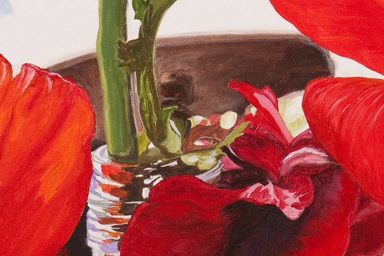 Original Realism Floral Painting by Lissa Banks