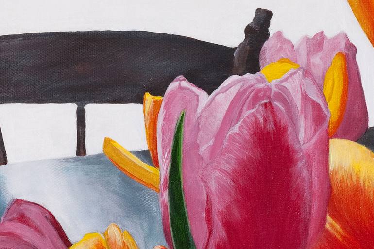 Original Realism Floral Painting by Lissa Banks