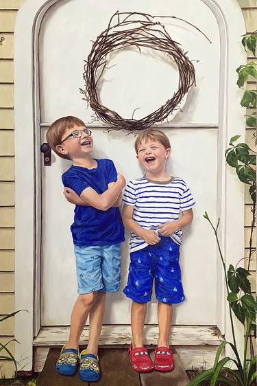 Print of Realism Children Paintings by Lissa Banks