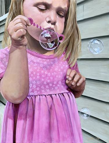 Original Realism Children Paintings by Lissa Banks