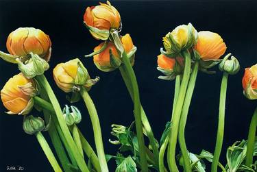 Print of Realism Floral Paintings by Lissa Banks
