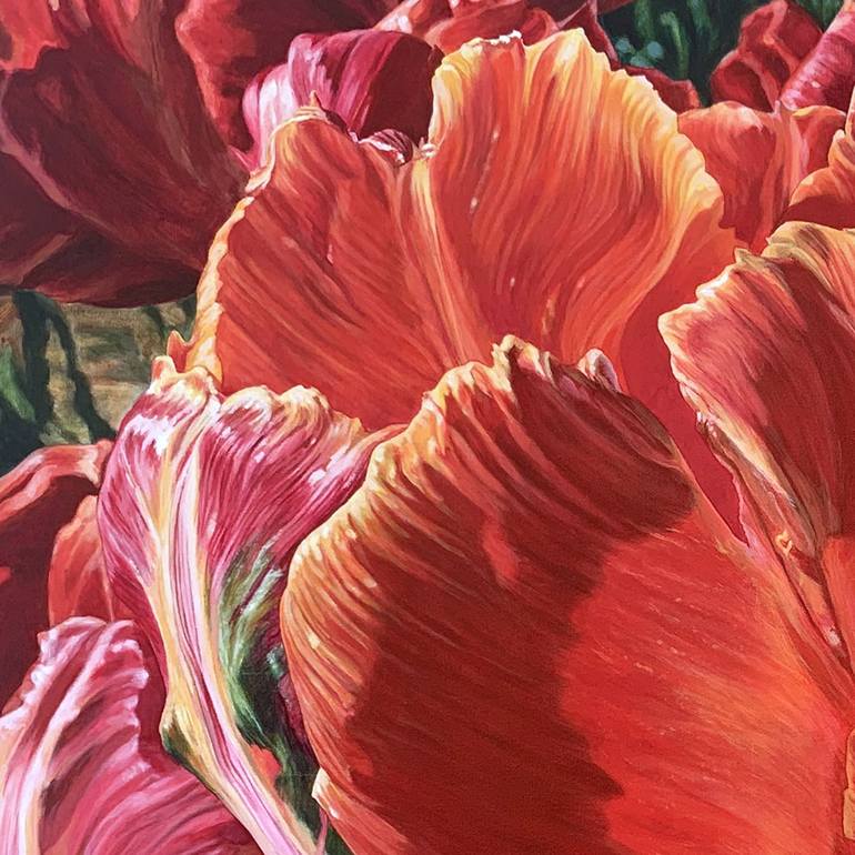 Original Realism Floral Painting by Lissa Banks