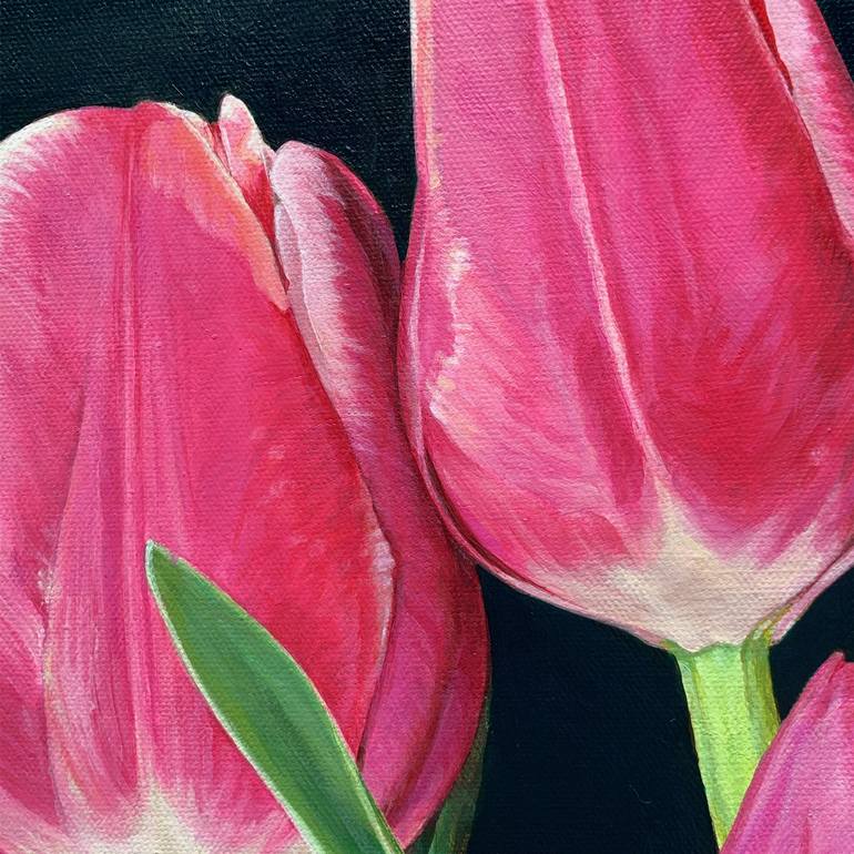 Original Realism Floral Painting by Lissa Banks