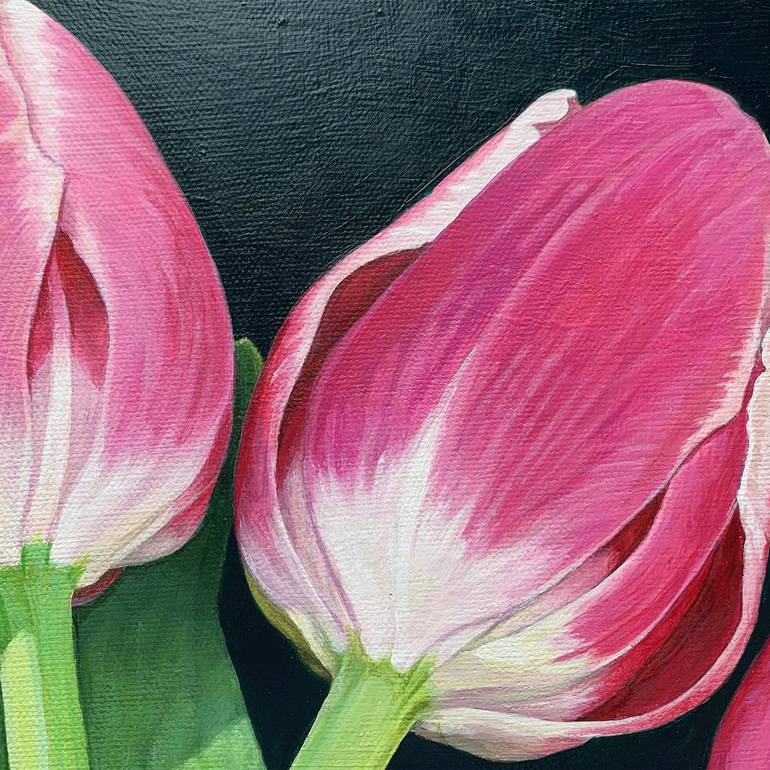 Original Realism Floral Painting by Lissa Banks