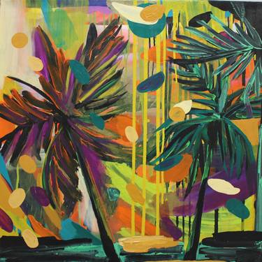 Print of Abstract Floral Paintings by Hana Watral Mikulenková