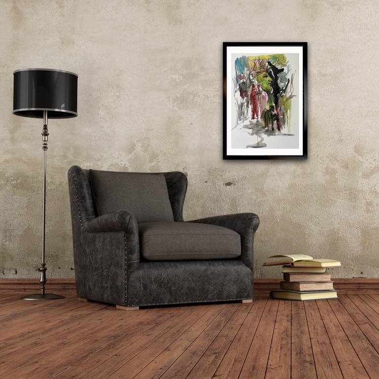 Original Figurative Other Painting by Peter Crestani