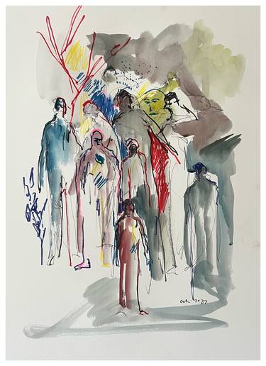 Print of Expressionism People Paintings by Peter Crestani