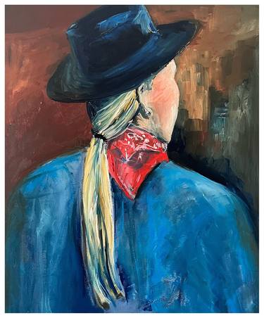 Portrait with hat and scarf thumb