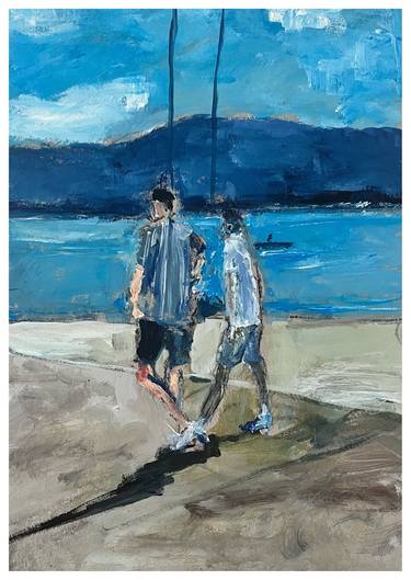 Print of Figurative People Paintings by Peter Crestani