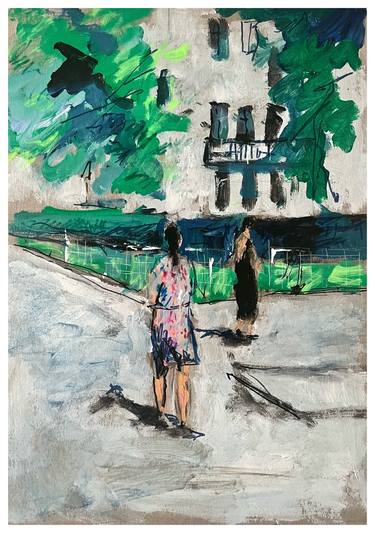 Print of Figurative Cities Paintings by Peter Crestani