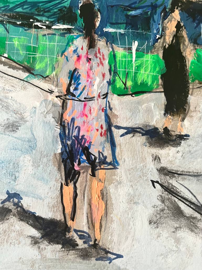 Original Figurative Cities Painting by Peter Crestani