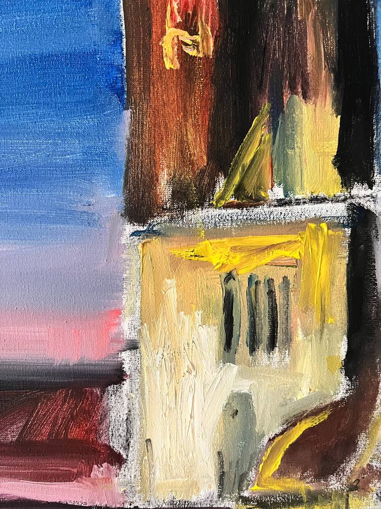 Original Impressionism Architecture Painting by Peter Crestani