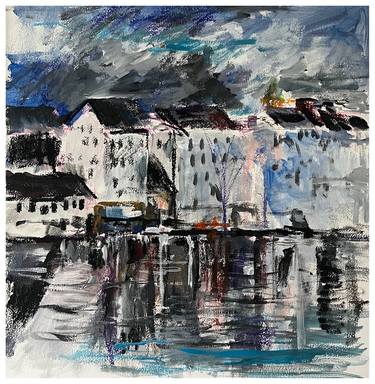 Original Expressionism Cities Paintings by Peter Crestani