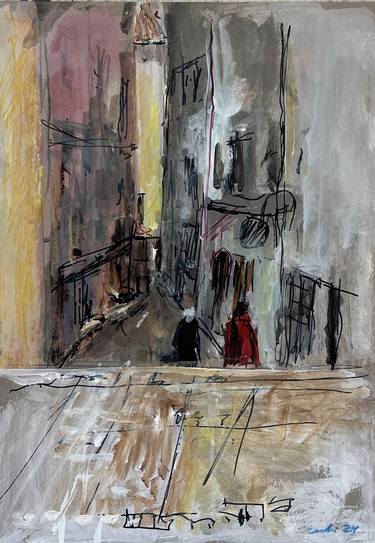 Original Expressionism Cities Paintings by Peter Crestani